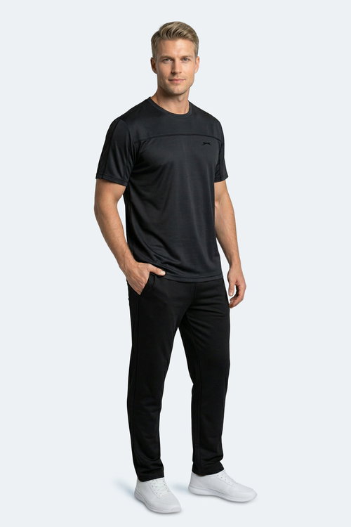 Slazenger REVIVE Erkek Koyu Gri Tişört