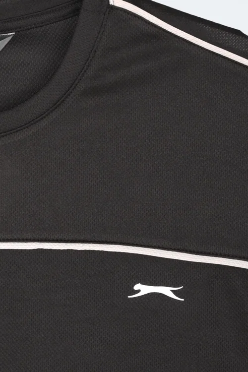 Slazenger REVIVE Erkek Siyah Tişört