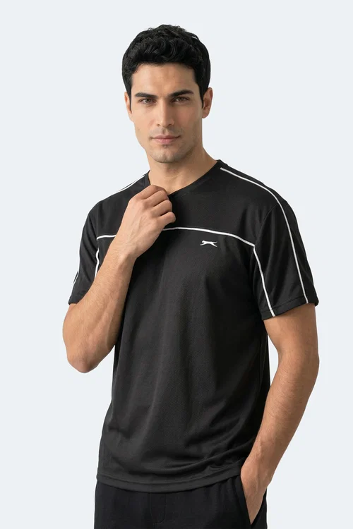 Slazenger REVIVE Erkek Siyah Tişört