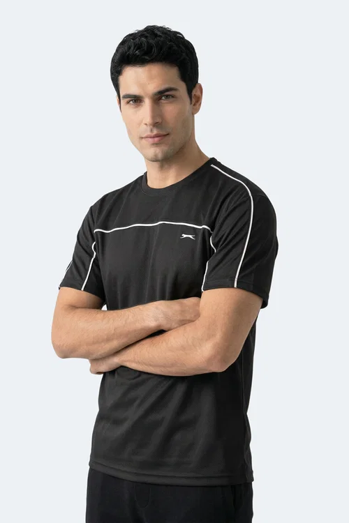 Slazenger REVIVE Erkek Siyah Tişört