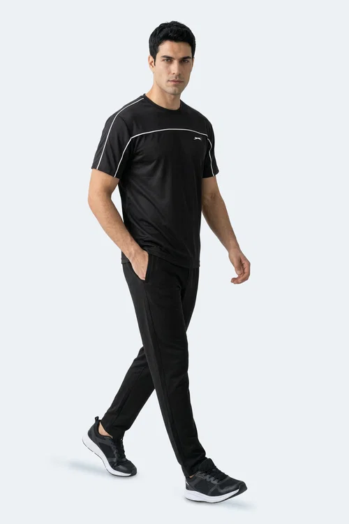 Slazenger REVIVE Erkek Siyah Tişört