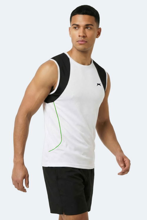 Slazenger REVOLVE Erkek Kolsuz Beyaz Atlet