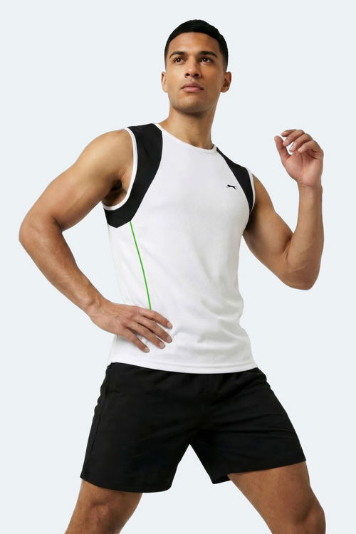 Slazenger REVOLVE Erkek Kolsuz Beyaz Atlet