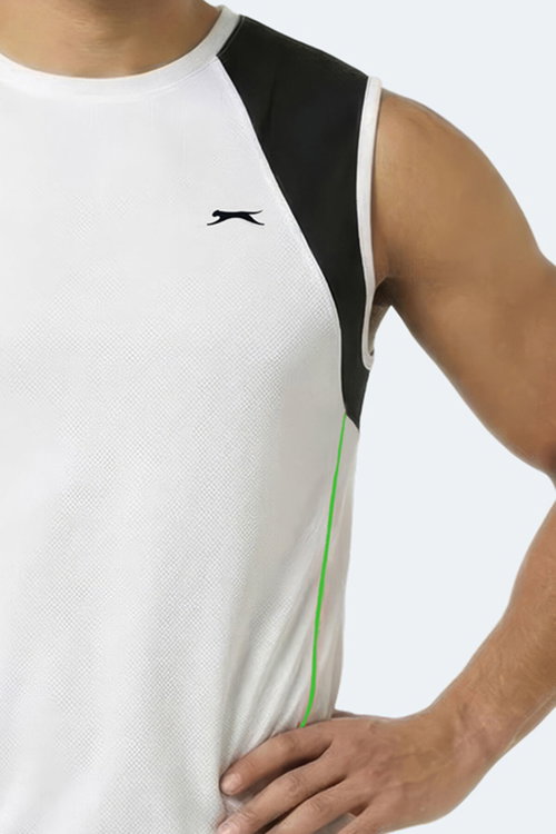 Slazenger REVOLVE Erkek Kolsuz Beyaz Atlet