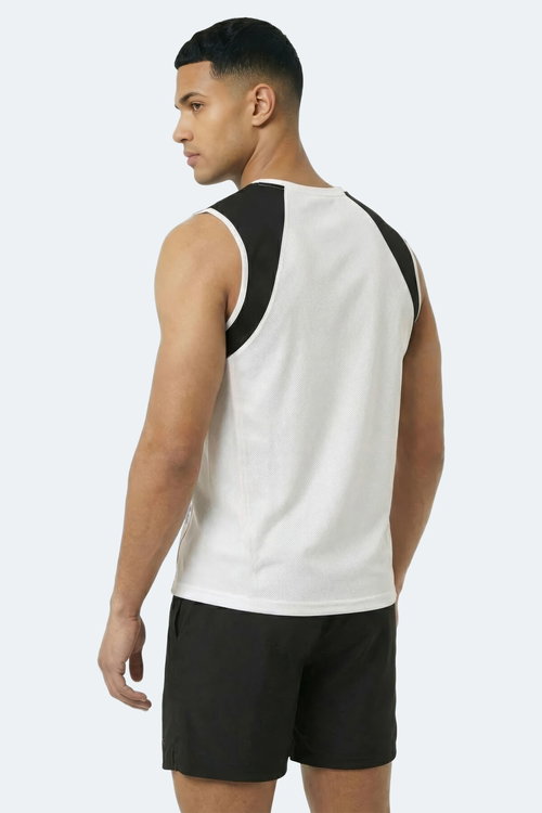 Slazenger REVOLVE Erkek Kolsuz Beyaz Atlet