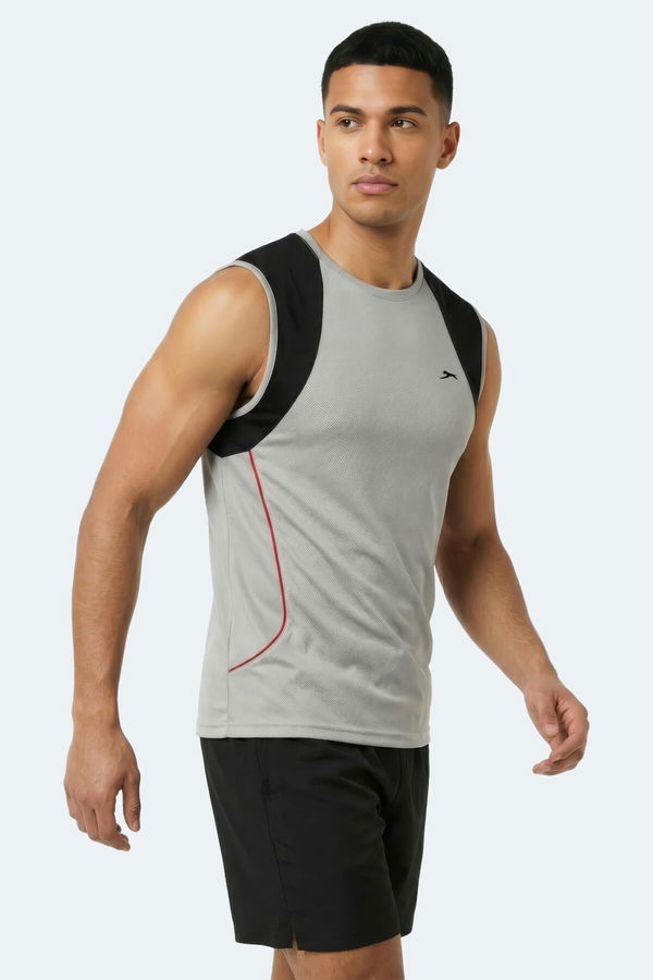 Slazenger REVOLVE Erkek Kolsuz Gri Atlet