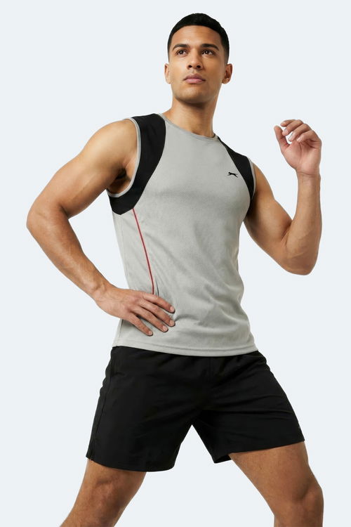 Slazenger REVOLVE Erkek Kolsuz Gri Atlet