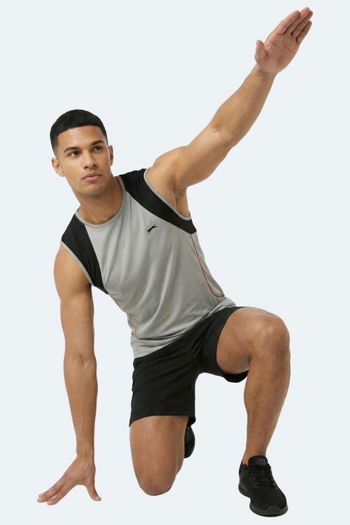 Slazenger REVOLVE Erkek Kolsuz Gri Atlet