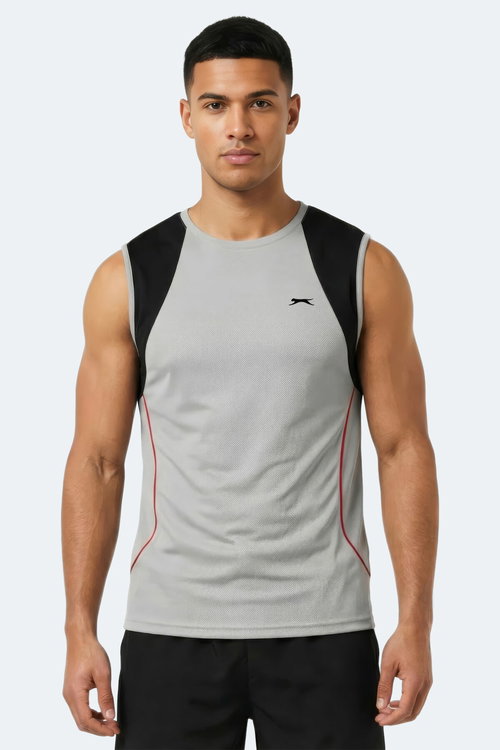 Slazenger REVOLVE Erkek Kolsuz Gri Atlet