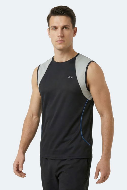 Slazenger REVOLVE Erkek Kolsuz Siyah Atlet