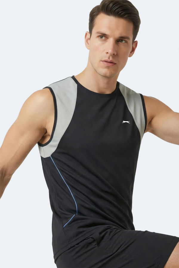 Slazenger REVOLVE Erkek Kolsuz Siyah Atlet