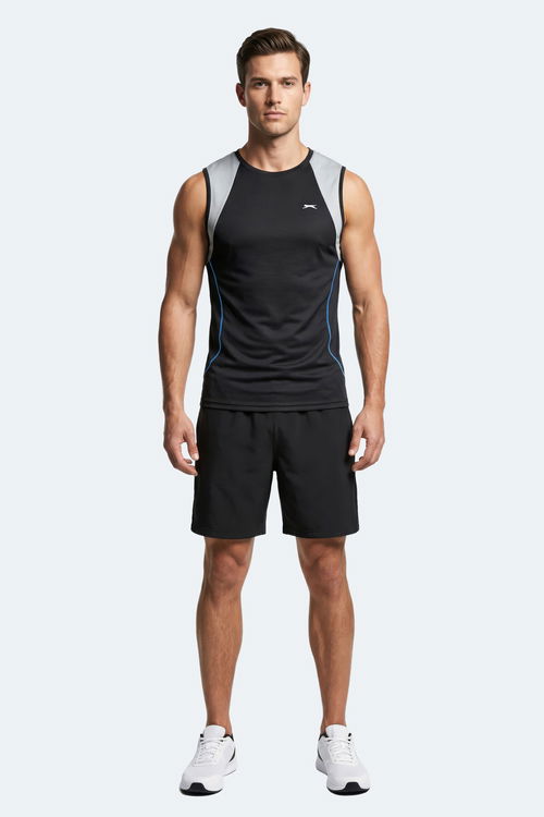 Slazenger REVOLVE Erkek Kolsuz Siyah Atlet