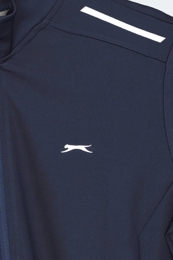 Slazenger REVOLVER Erkek Fermuarlı Dik Yaka Cepli Lacivert Sweatshırt