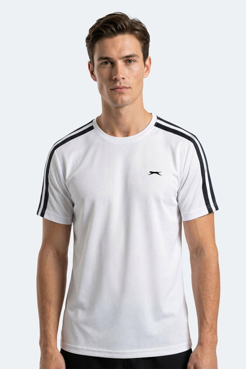Slazenger REWIND Erkek Beyaz / Lacivert Tişört