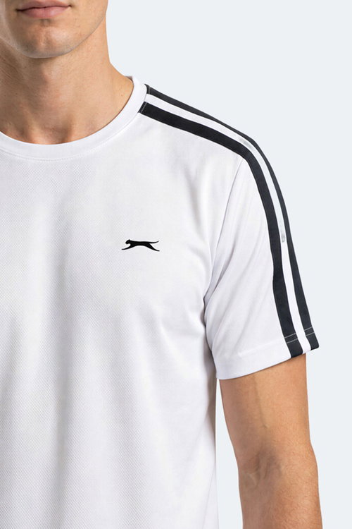 Slazenger REWIND Erkek Beyaz / Lacivert Tişört