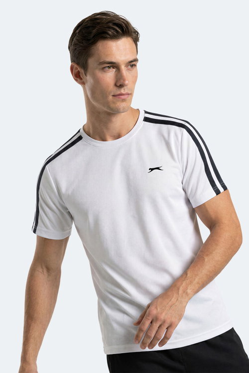 Slazenger REWIND Erkek Beyaz / Lacivert Tişört