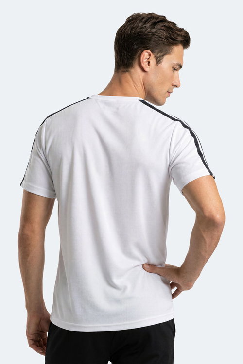 Slazenger REWIND Erkek Beyaz / Lacivert Tişört