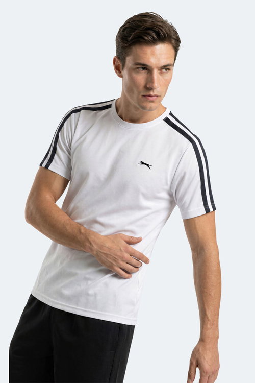 Slazenger REWIND Erkek Beyaz / Lacivert Tişört