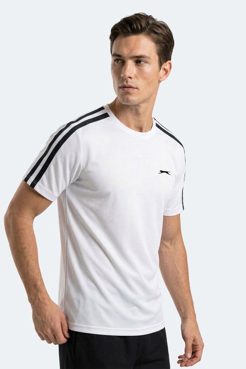 Slazenger REWIND Erkek Beyaz / Lacivert Tişört