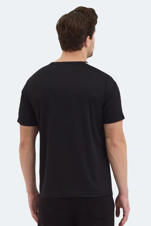 Slazenger REWIND Erkek Siyah Tişört