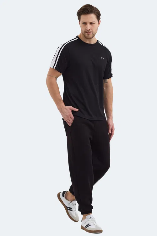 Slazenger REWIND Erkek Siyah Tişört