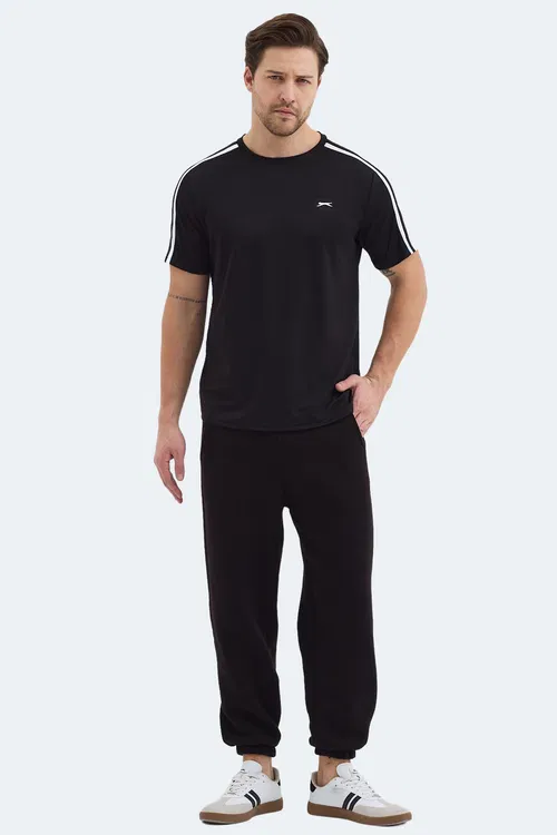 Slazenger REWIND Erkek Siyah Tişört