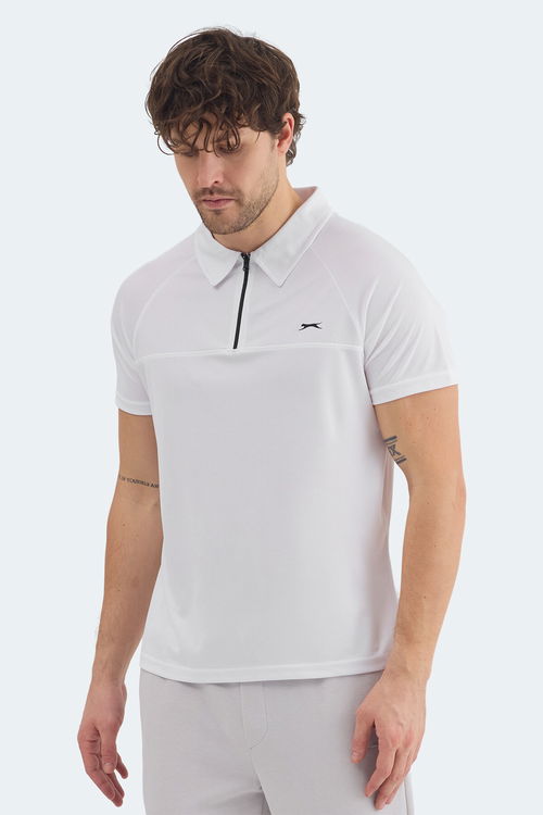 Slazenger REYANA Erkek Polo Yaka Beyaz Tişört