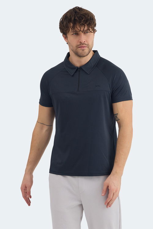 Slazenger REYANA Erkek Polo Yaka Koyu Gri Tişört