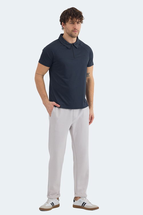 Slazenger REYANA Erkek Polo Yaka Koyu Gri Tişört