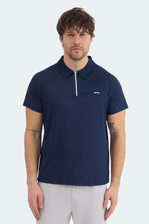Slazenger REYANA Erkek Polo Yaka Lacivert Tişört