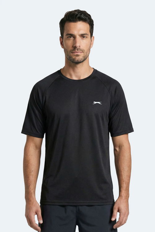 Slazenger RISING Erkek Siyah Tişört