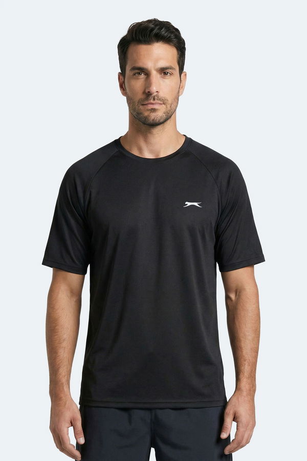 Slazenger RISING Erkek Siyah Tişört