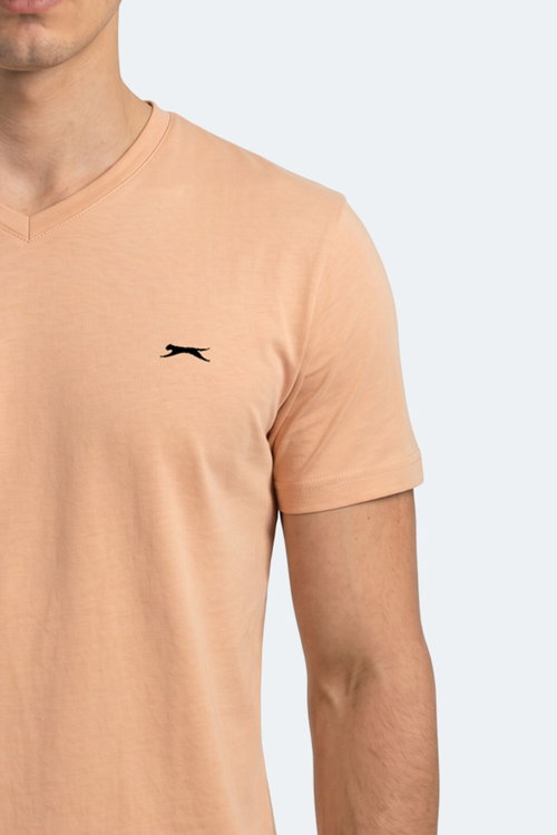 Slazenger RIVALDO T Erkek V Yaka Vizon Tişört