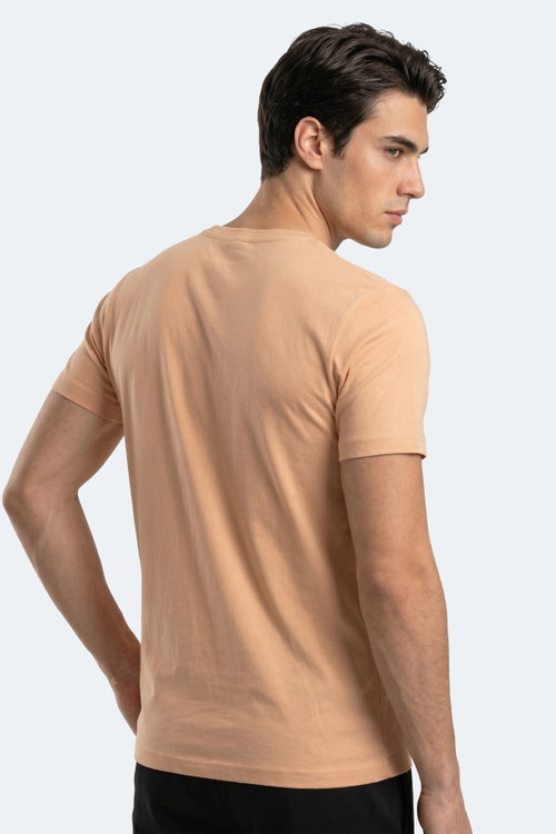 Slazenger RIVALDO T Erkek V Yaka Vizon Tişört