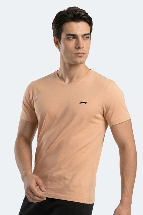 Slazenger RIVALDO T Erkek V Yaka Vizon Tişört