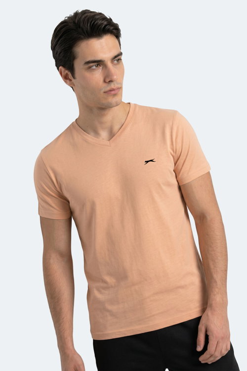 Slazenger RIVALDO T Erkek V Yaka Vizon Tişört