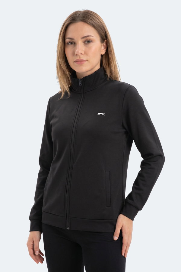 Slazenger RIVORA Kadın Siyah Sweatshırt