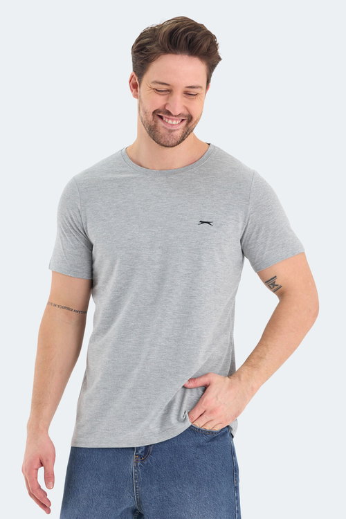 Slazenger ROSALVA 5 li Set Erkek GRİ - YEŞİL- TURUNCU- SAKS MAVİ- BORDO Tişört