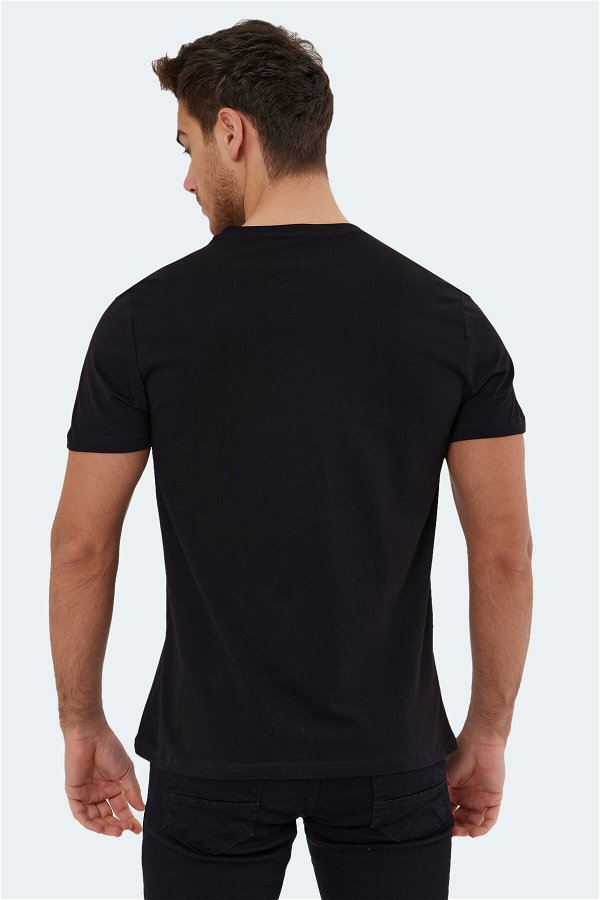 ROSALVA Erkek Kısa Kollu T-Shirt Siyah