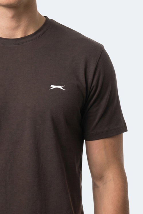 Slazenger ROSALVA IN Erkek Koyu Kahve Tişört