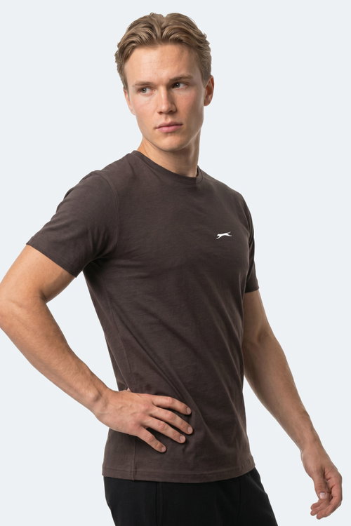Slazenger ROSALVA IN Erkek Koyu Kahve Tişört