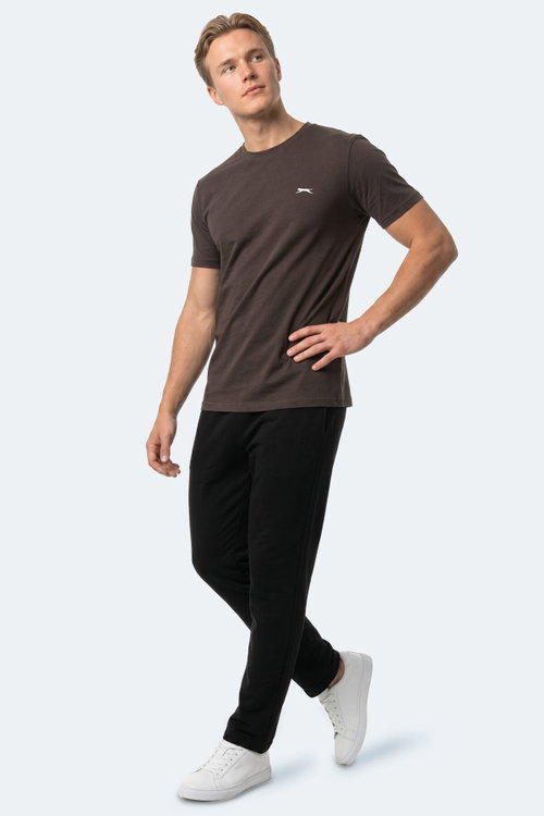 Slazenger ROSALVA IN Erkek Koyu Kahve Tişört