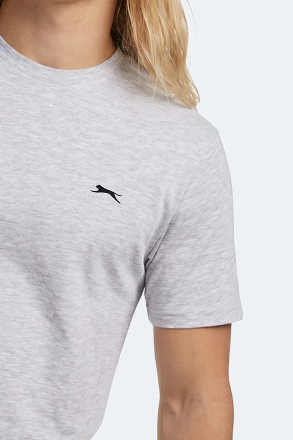 Slazenger ROSALVA T Erkek Pamuklu Gri Tişört
