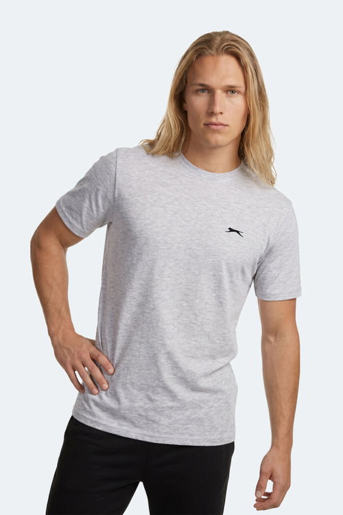 Slazenger ROSALVA T Erkek Pamuklu Gri Tişört