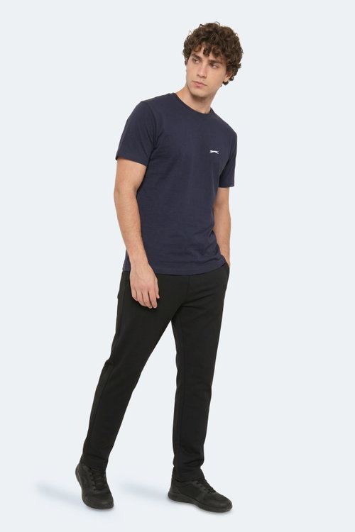 Slazenger ROSALVA T Erkek Pamuklu Lacivert Tişört