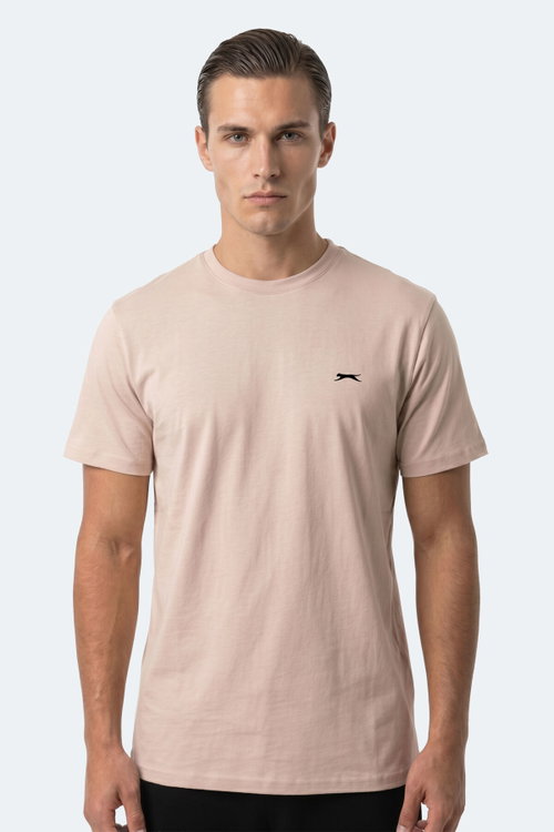 Slazenger ROSALVA T Erkek Pamuklu Taş Gri Tişört