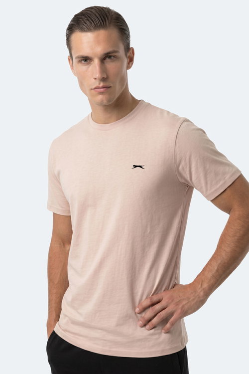 Slazenger ROSALVA T Erkek Pamuklu Taş Gri Tişört