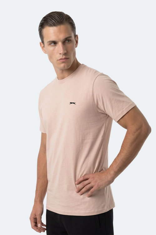 Slazenger ROSALVA T Erkek Pamuklu Taş Gri Tişört