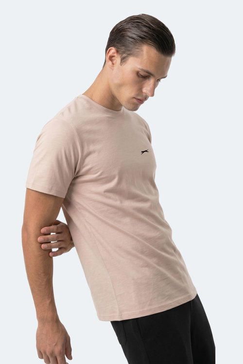 Slazenger ROSALVA T Erkek Pamuklu Taş Gri Tişört