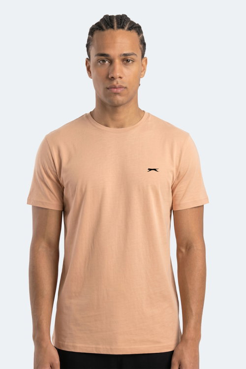 Slazenger ROSALVA T Erkek Pamuklu Vizon Tişört